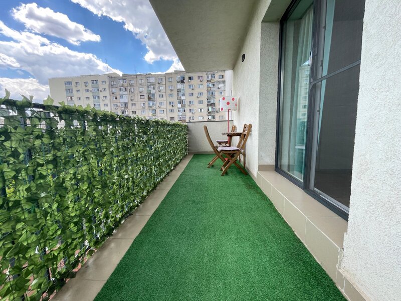 Doua camere - la 2 minute de Parcul Plumbuita cu Terasa - 20mp